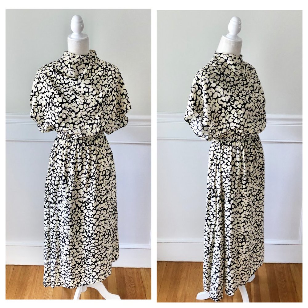 & OTHER STORIES High Neck Midi Dress NWT Floral 4